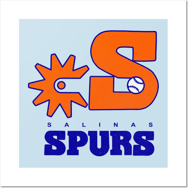 Defunct Salinas Spurs Minor League Baseball 1982 Wall Art by LocalZonly